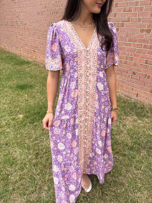 Stevie Lavender Maxi Dress