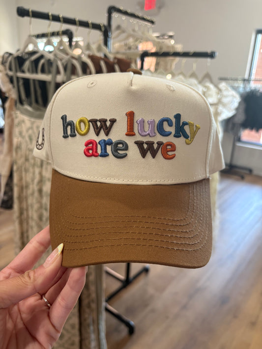 How Lucky Are We Trucker Hat