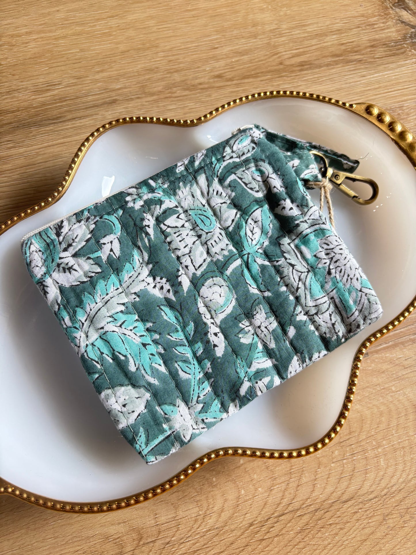 Mini Quilted Zipper Pouches