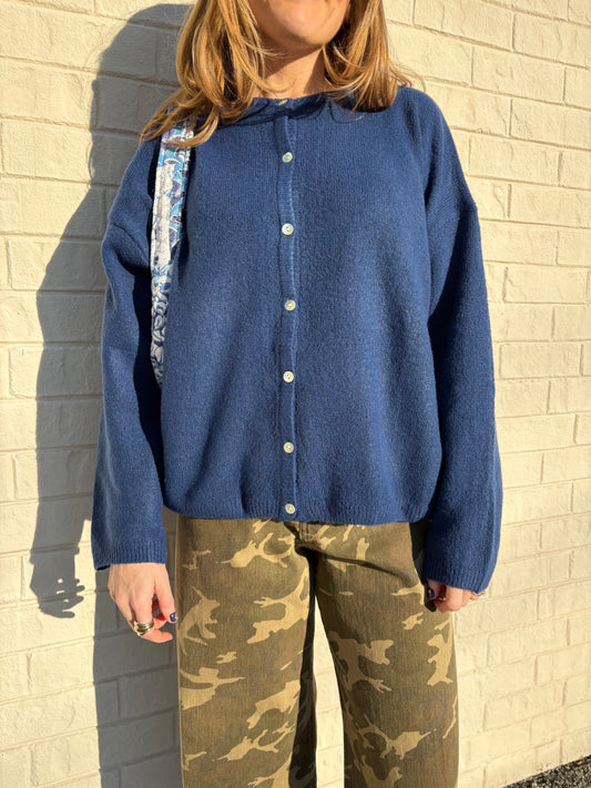 Maeve Navy Cardigan