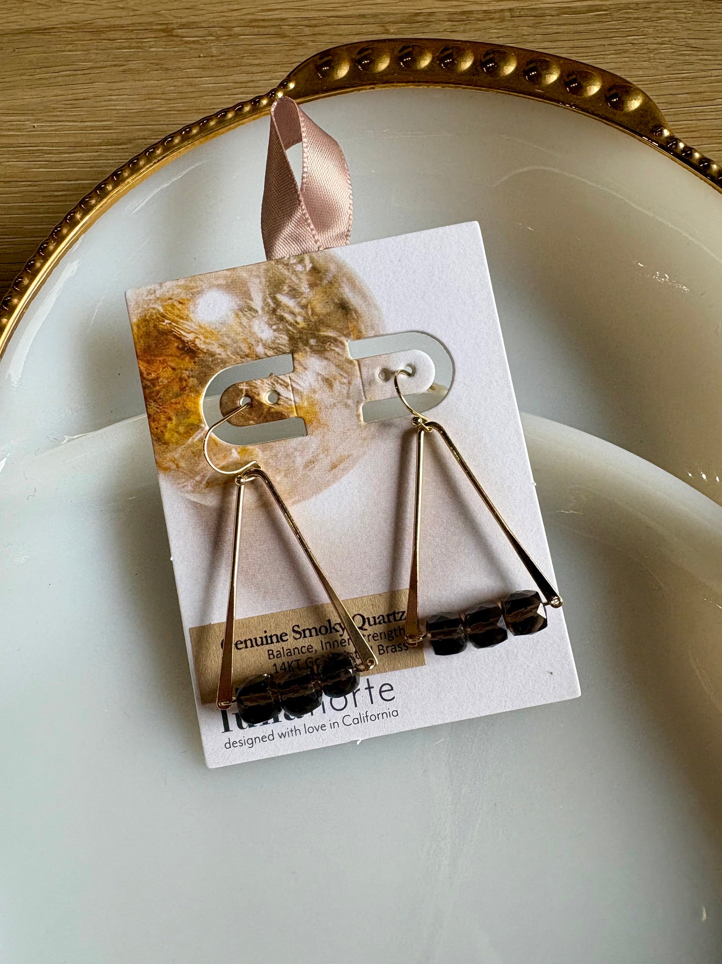 Smoky Quartz Drop Earring