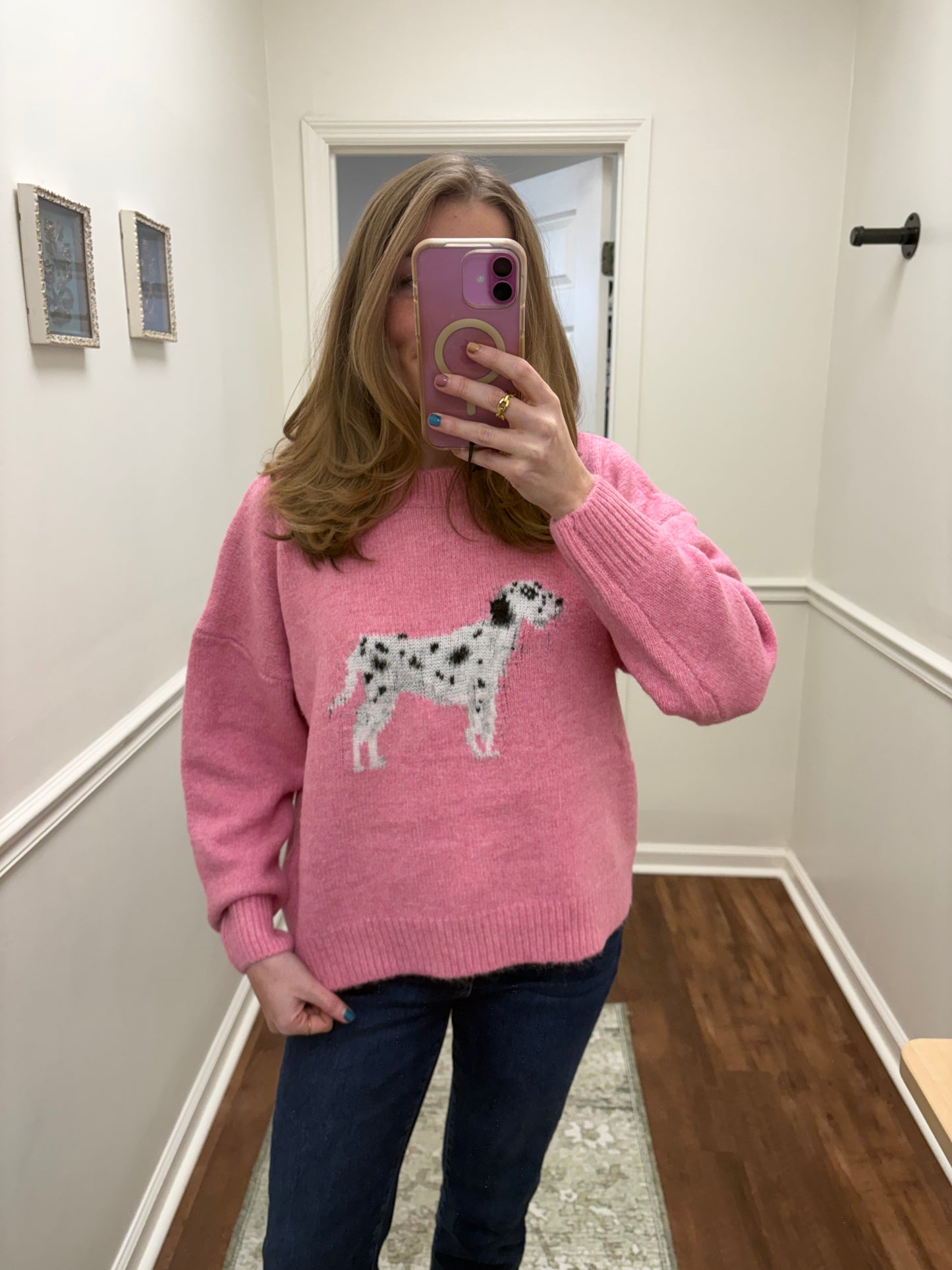 Pink Dalmatian Sweater