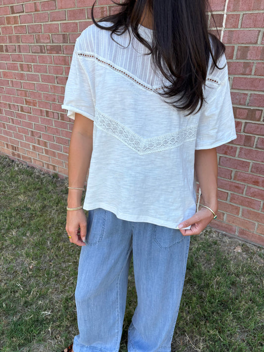 Brynn Cotton White Blouse