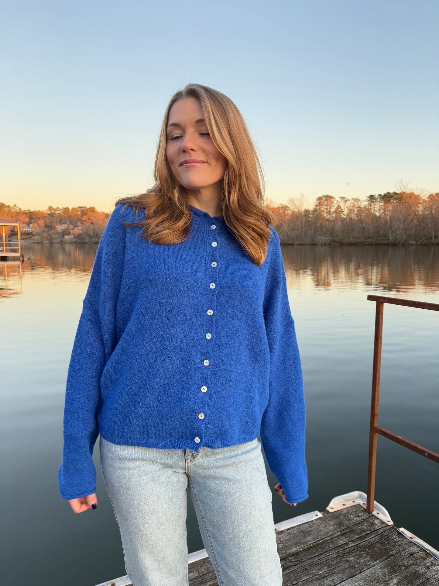 Royal Blue Piper Cardigan