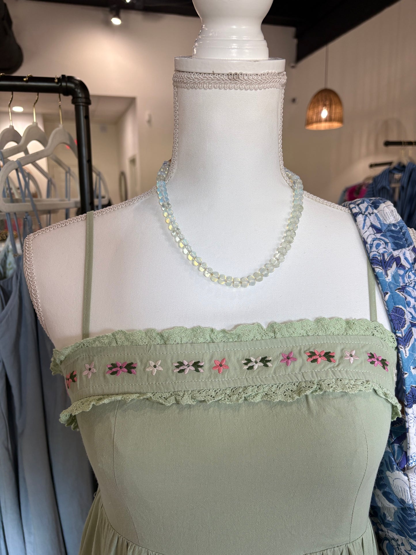 Moonstone Beaded Necklace