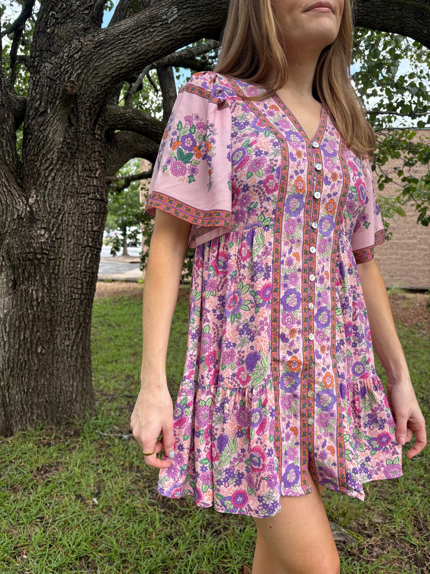 Stevie Pink Mini Dress