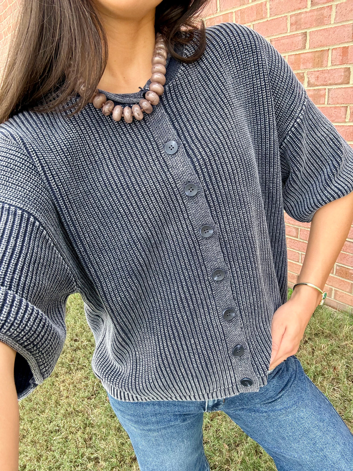 Washed Ribbed Cardigans