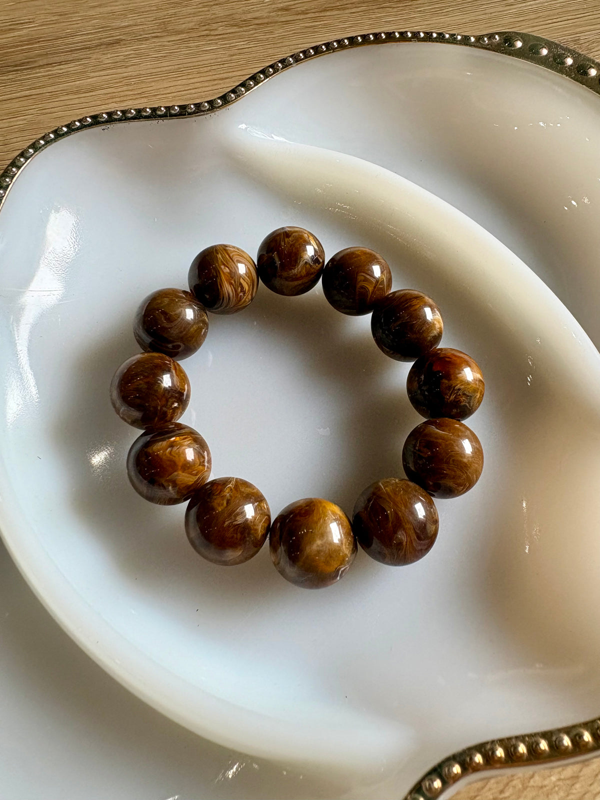 Brown Marbled Bracelet