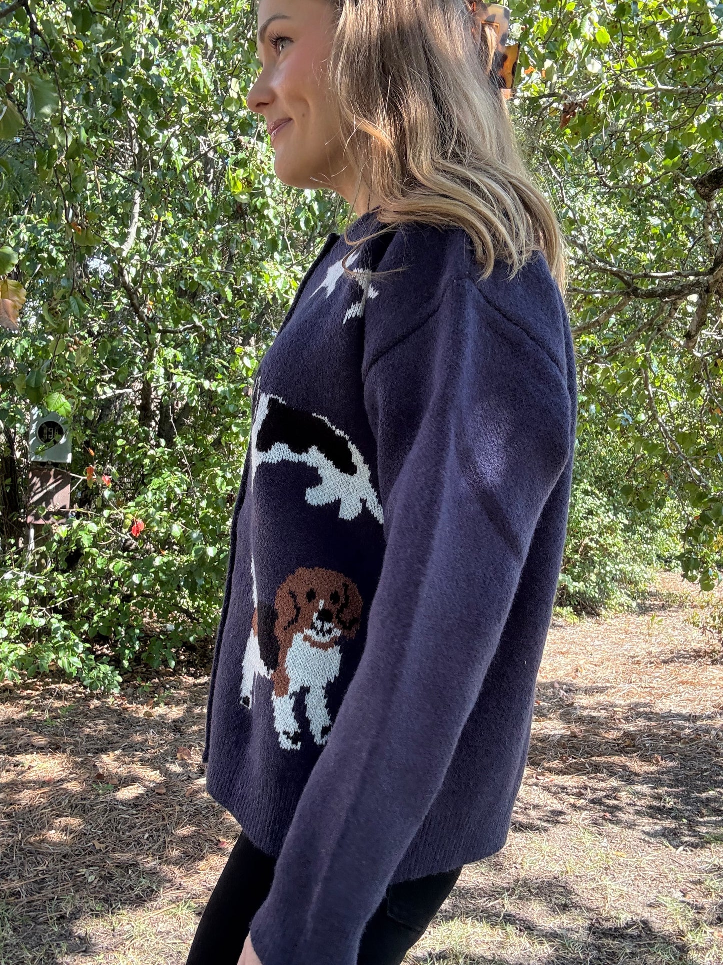 Dog Knit Cardigan