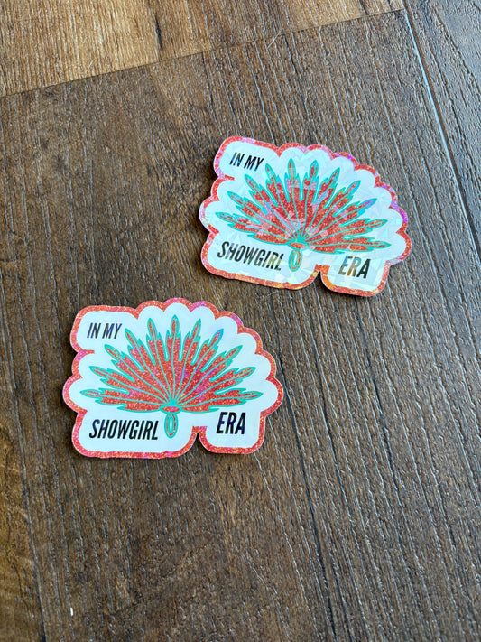 Showgirl Fan Sticker