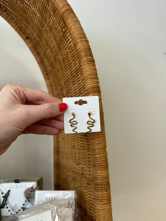Snake Dangle Studs