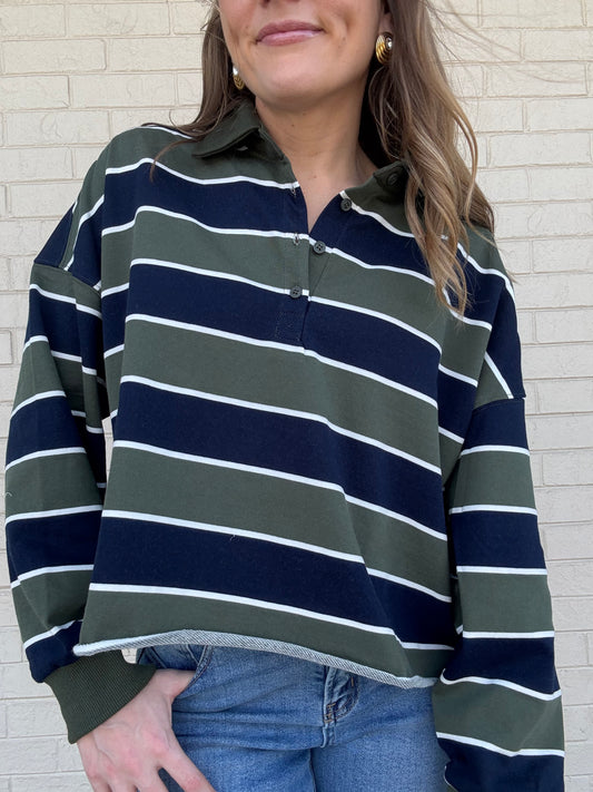 Rugby Polo Long Sleeve Top