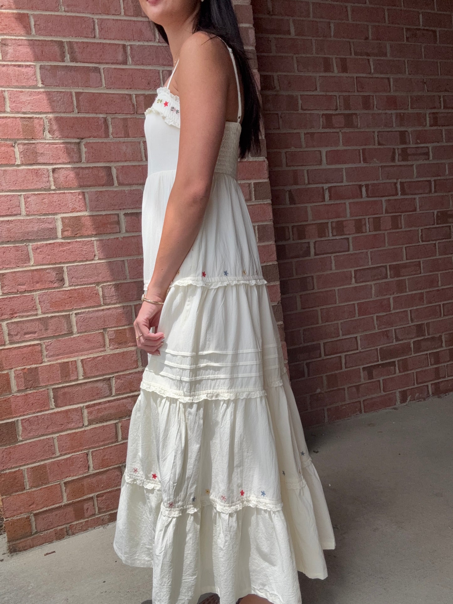 Capri Embroidered Maxi Dress