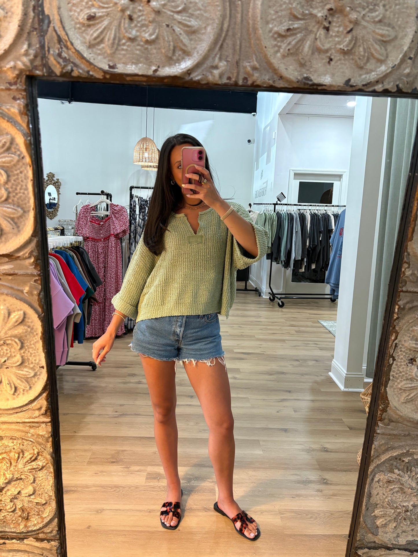Lenny Sage Sweater Top
