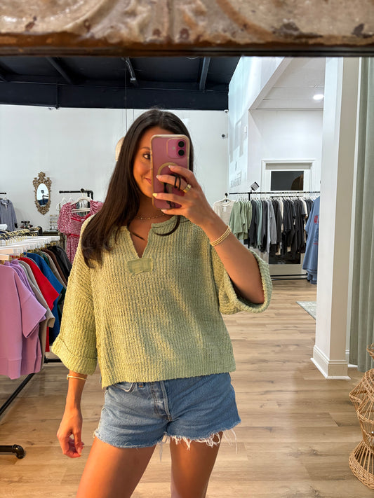 Lenny Sage Sweater Top