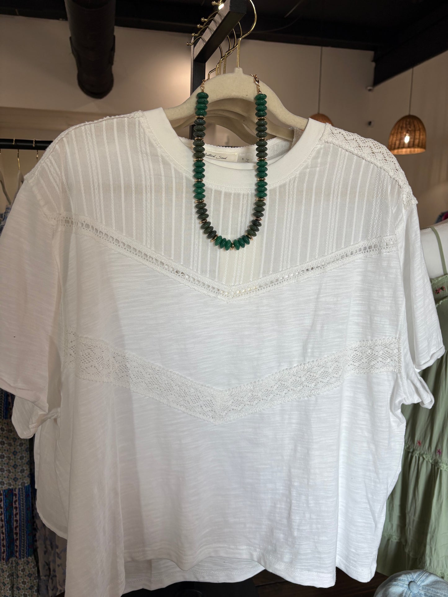 Emerald Beaded Statement Necklace