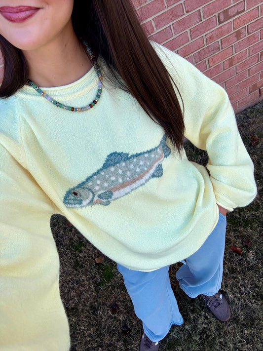 Lucky Catch Fish Sweater