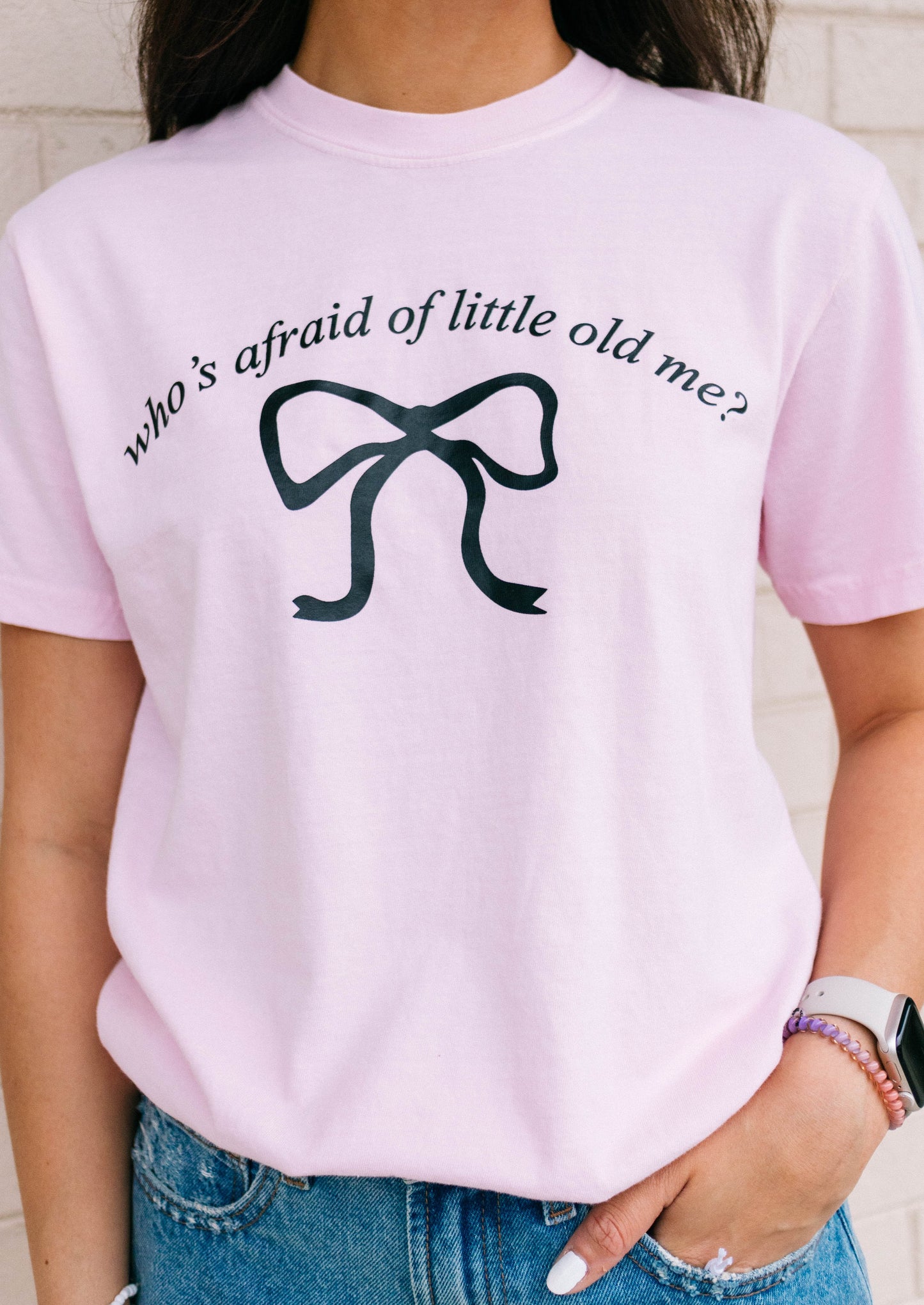 Pink Little Old Me Tee