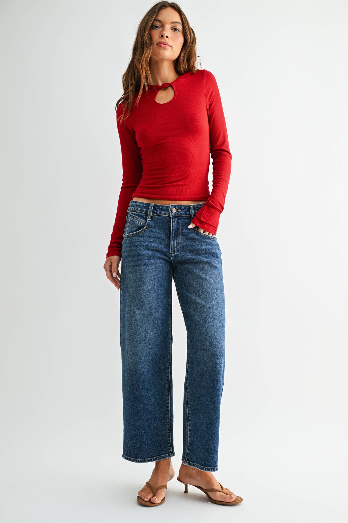 Ankle Length Dark Straight Just USA Denim