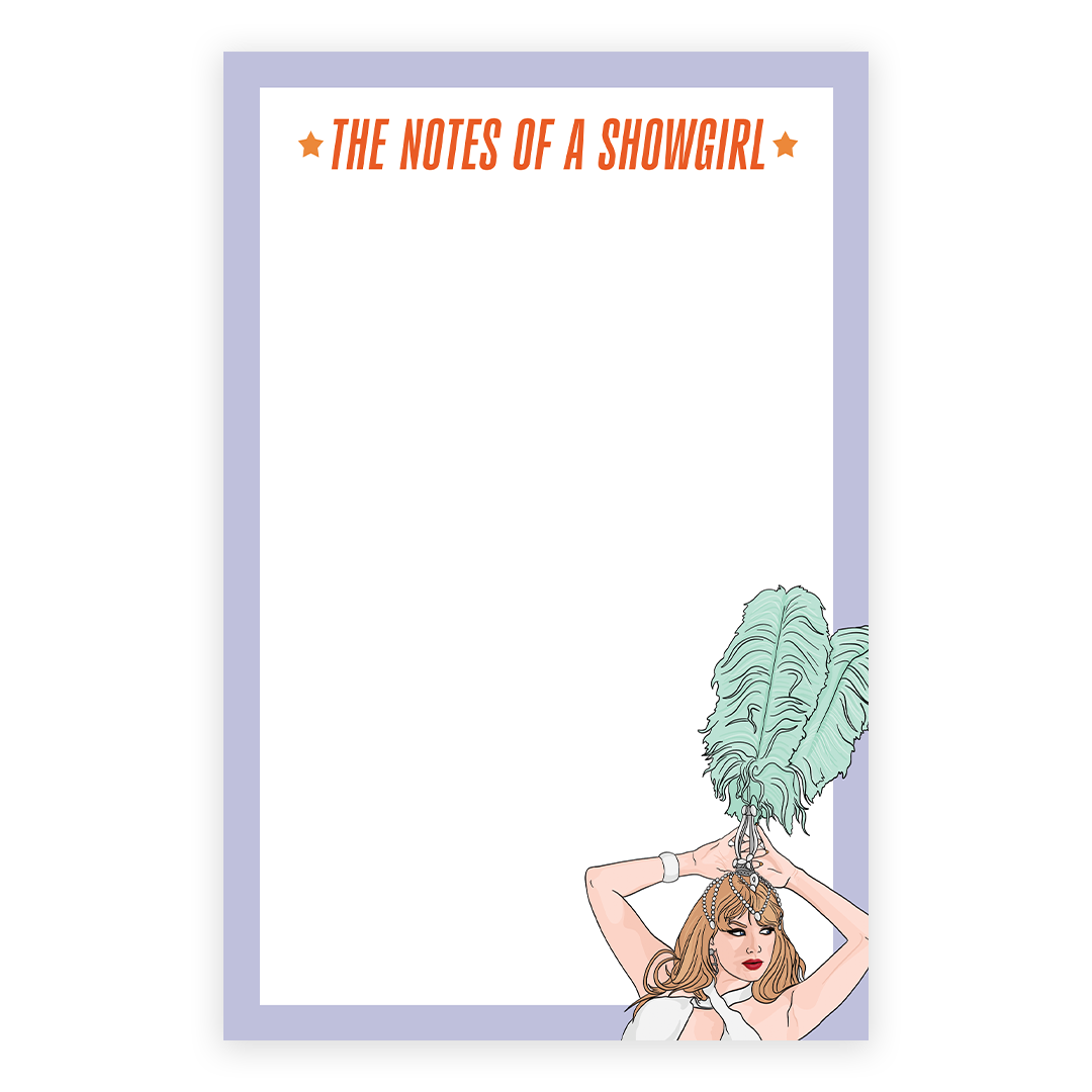 Notes of a Showgirl Notepad