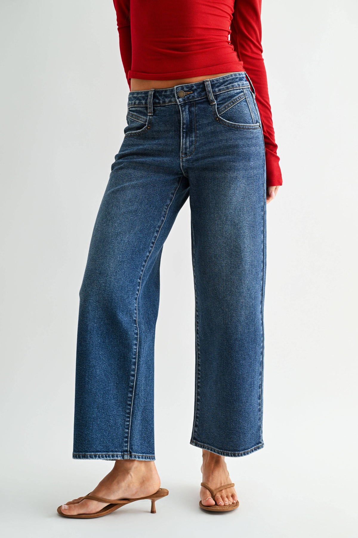 Ankle Length Dark Straight Just USA Denim