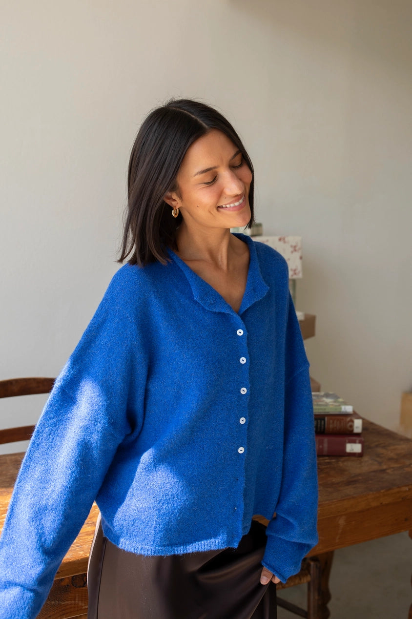 Royal Blue Piper Cardigan