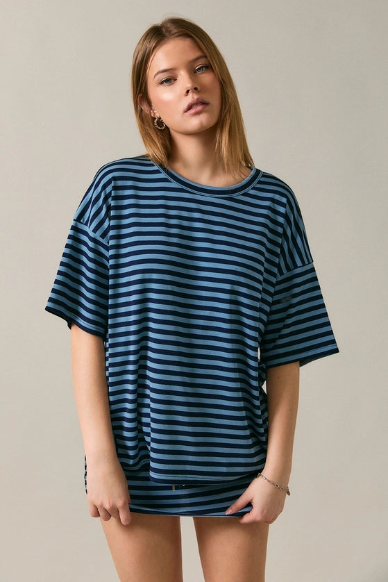 Buttery Soft Oversized Striped Tees