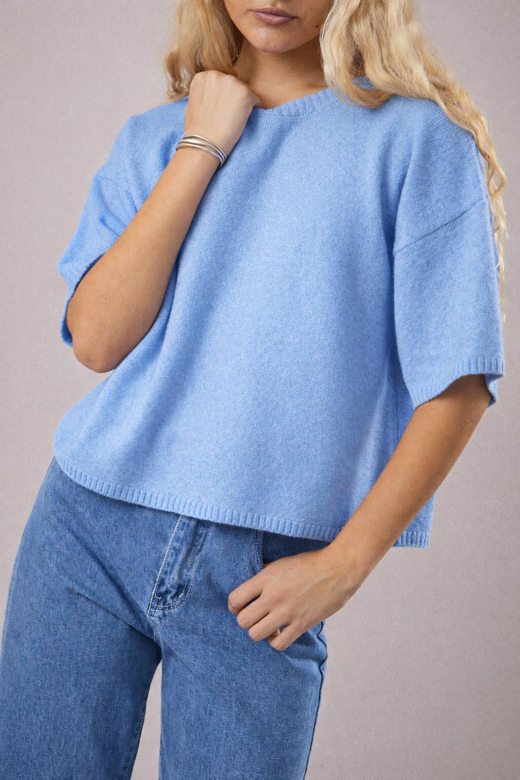 Angel Blue Sweater Top