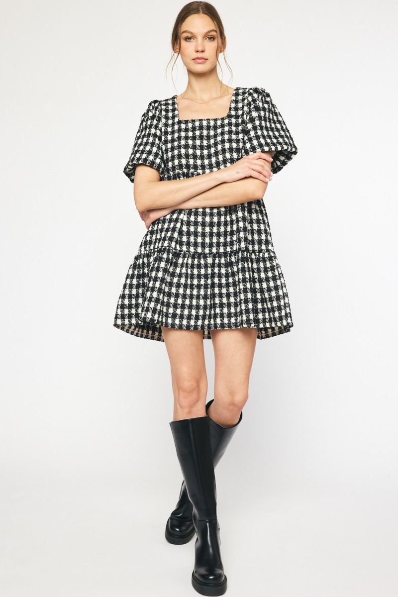 Houndstooth Dress