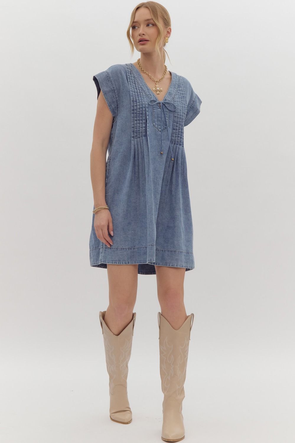 Our Song Denim Dress