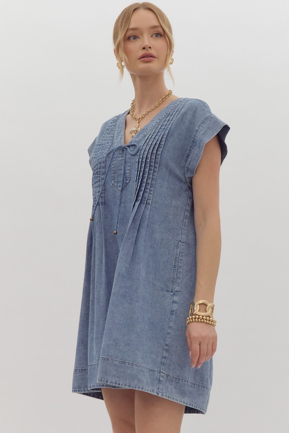 Our Song Denim Dress