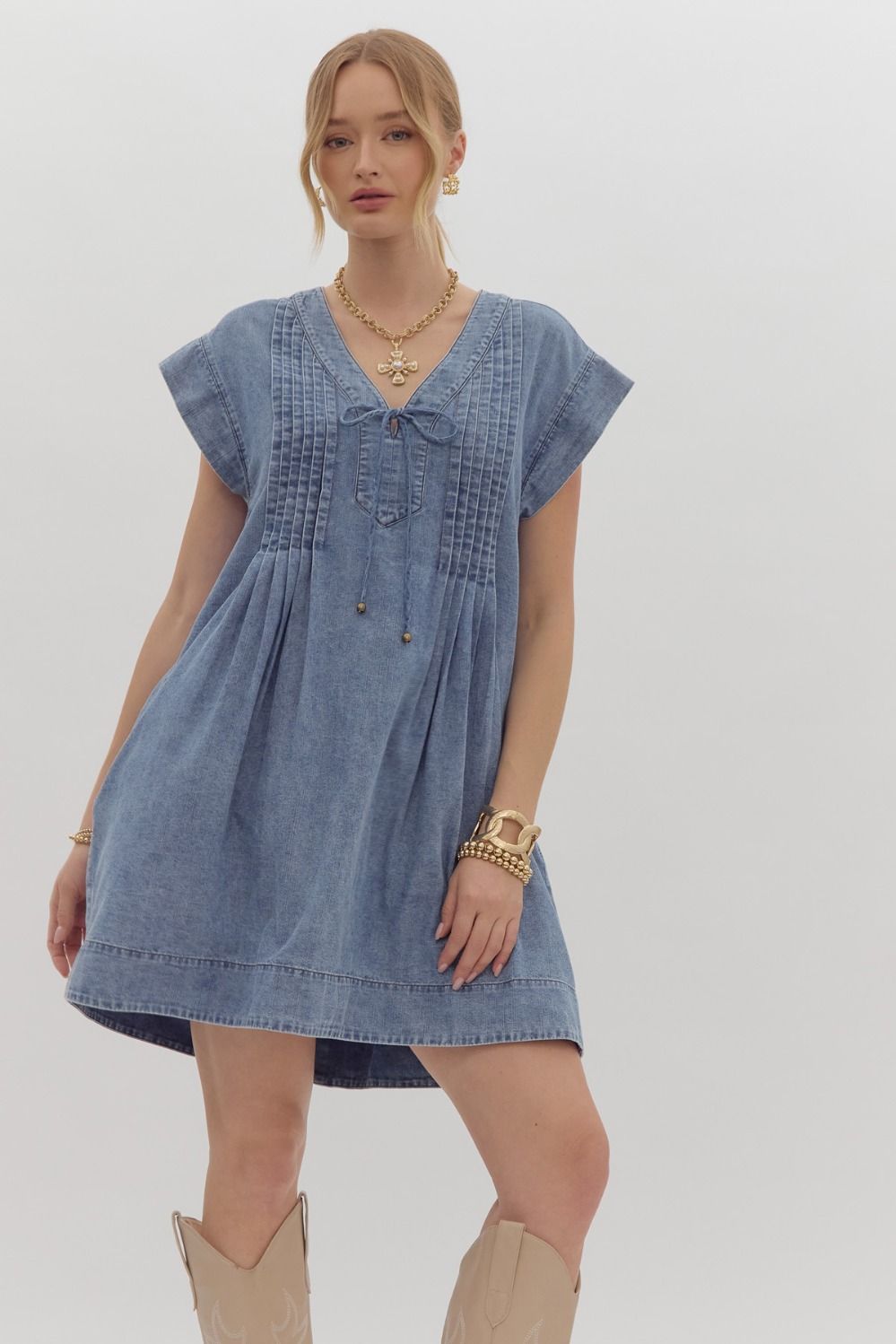 Our Song Denim Dress