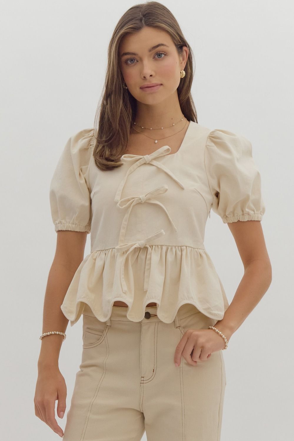 Augustine Scallop Top