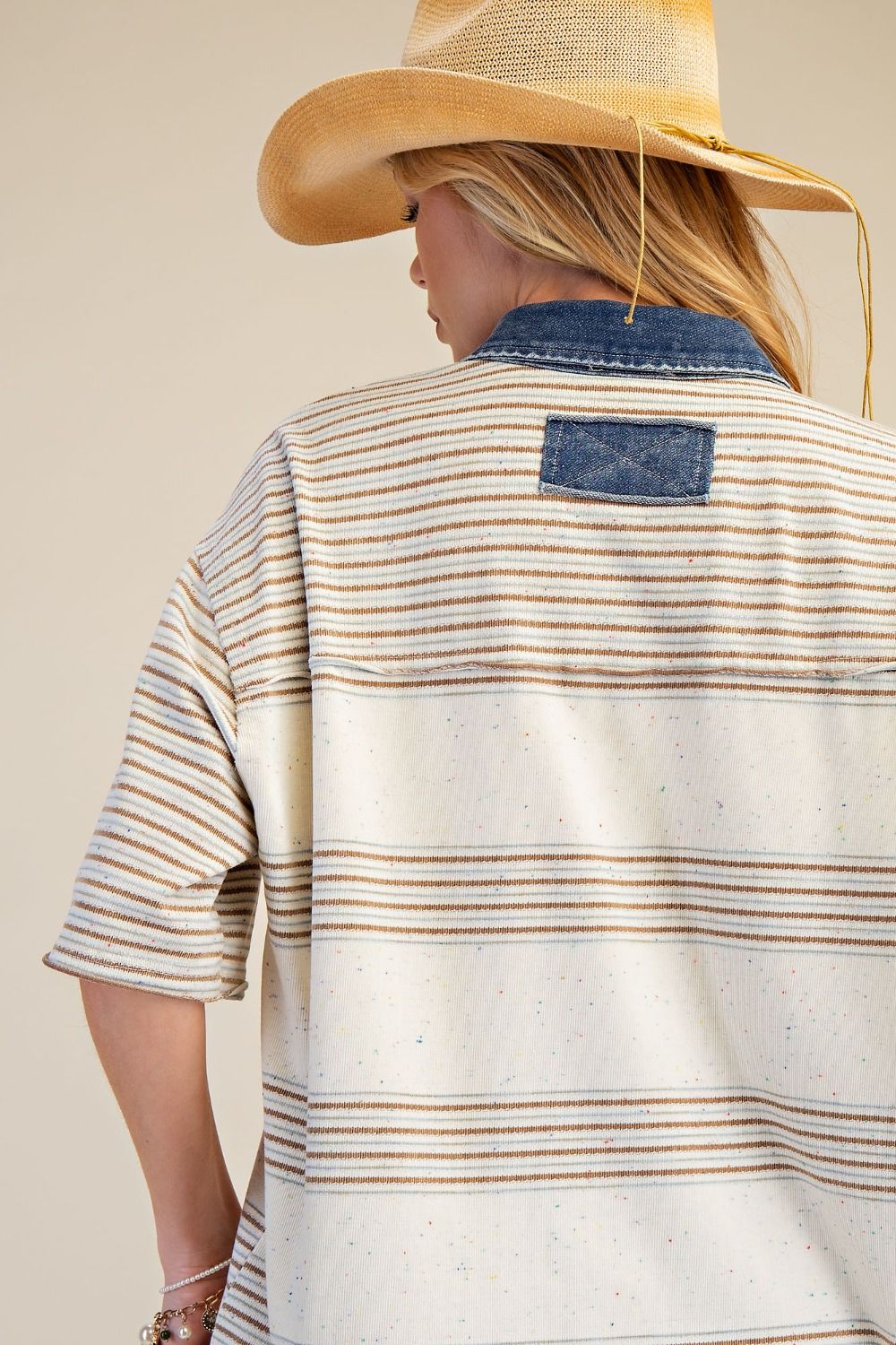 Brooklyn Striped Cotton Blouse