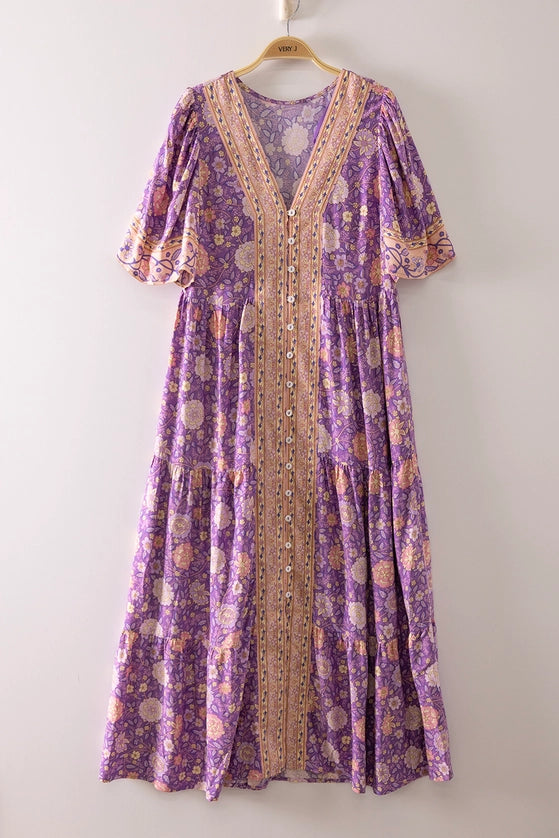 Stevie Lavender Maxi Dress