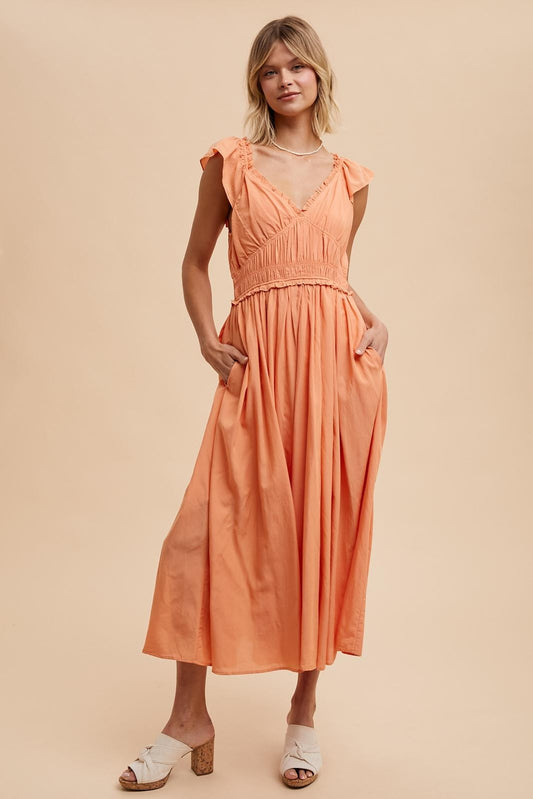 Apricot Maxi Dress